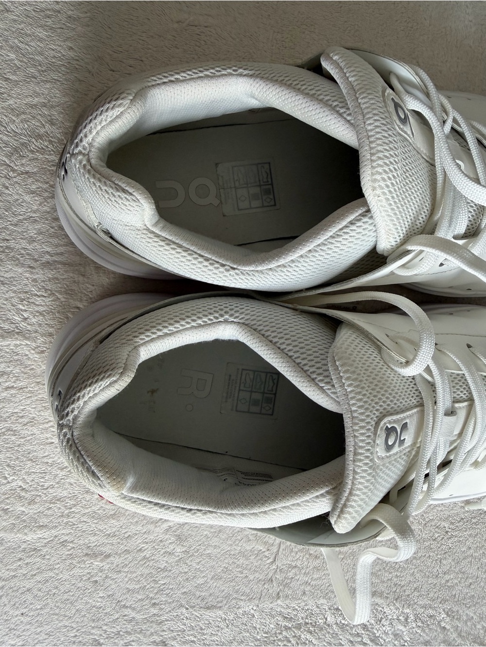 On Cloud The Roger Advantage Sneakers s10M Men’s Swiss Engineering White Leather - Picture 13 of 14
